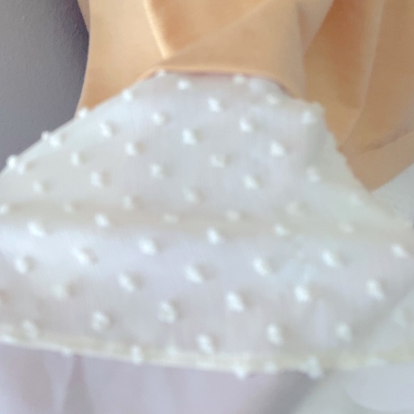 Logo Lounge Yellow Cardigan Knit Sweater with Dotted Swiss Size L - Picture 3 of 6